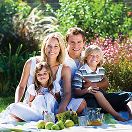 family smiling