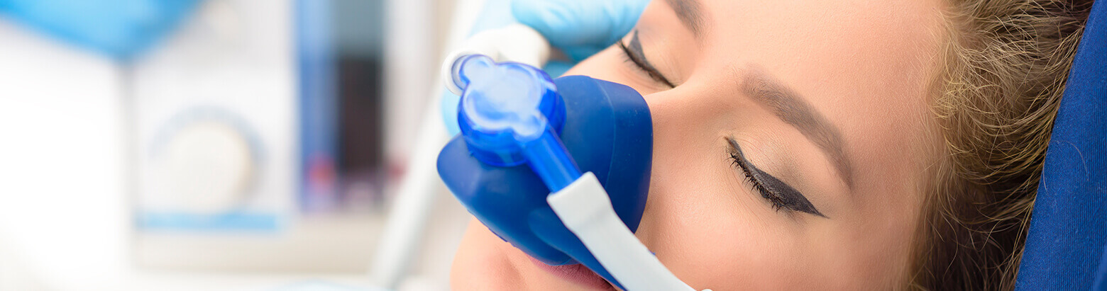 young woman undergoing dental sedation